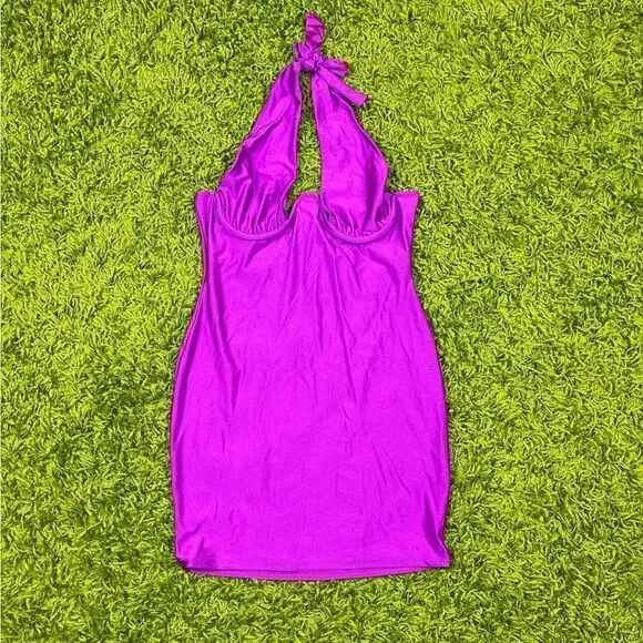 SPANDEX BODYCON DRESS - Picture 4 of 9